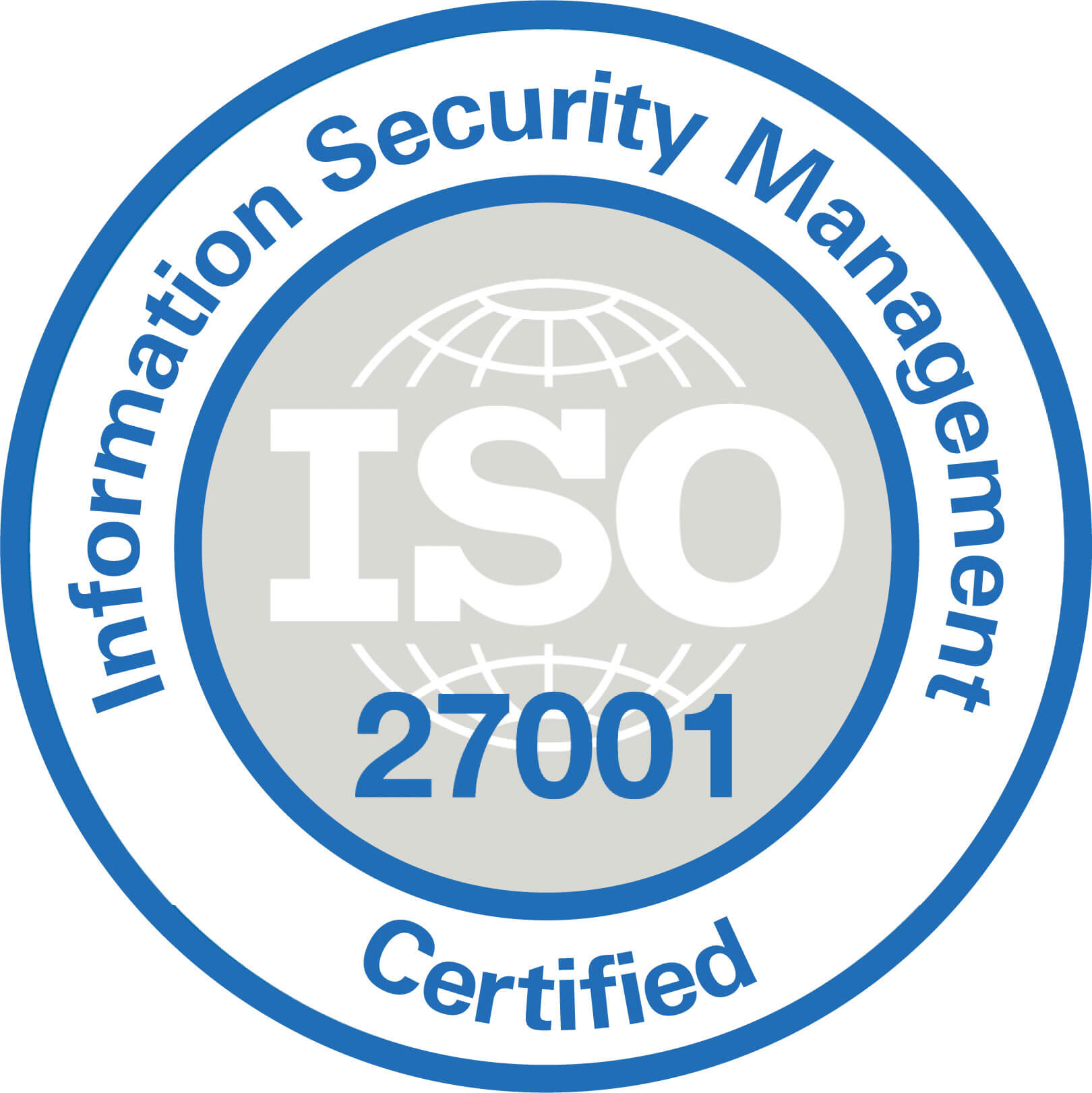 Information security management certified logo
