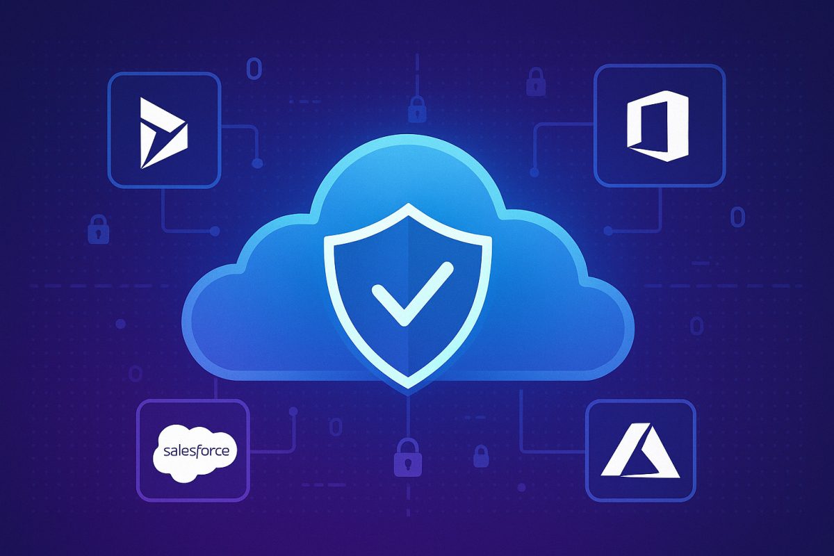 Alt text: SaaS penetration testing securing Dynamics 365, Salesforce, Office 365 and Azure.